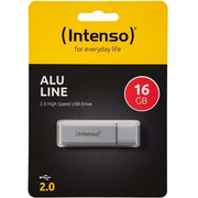 Intenso - Speichermedium digital USB 2.0 Stick 16GB Alu 3521472 si (R)23MB/s,(W)6.5MB/s