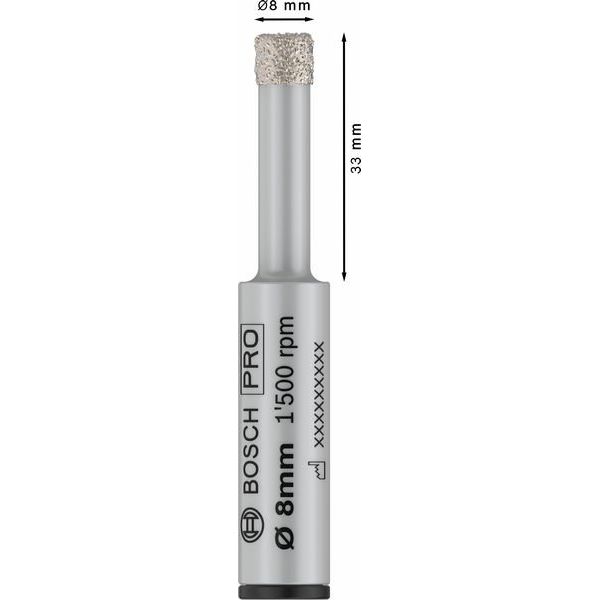 Bosch - Bohrkrone PRO Ceramic dry Bohrer, 2608599055 8 x 33 x 13 mm