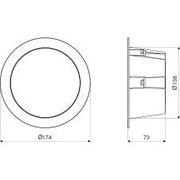 Steinel - Downlight/Strahler/Flutlicht Sensor-LED-Innenleuchte RS PRO DL 150 SC Bluetooth