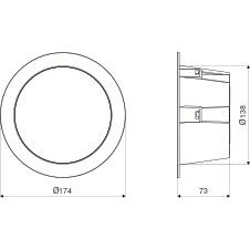 Steinel - Downlight/Strahler/Flutlicht Sensor-LED-Innenleuchte RS PRO DL 150 SC Bluetooth