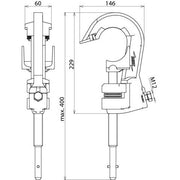 DEHN - Anschlusselement für EuK-Vorrichtung Phasenschraubklemme PSK 10 65 SQL D 10-65mm
