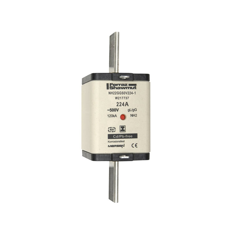 Mersen - Messersicherung Sicherungseinsatz NH Sond. NH22GG50V224-1 gG Gr.2 224A SGL KM − 3 Stück