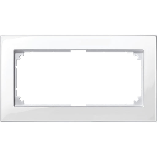 Merten - Abdeckrahmen M-PLAN-Rahmen 2f. pws 515819 ohne Mittelsteg