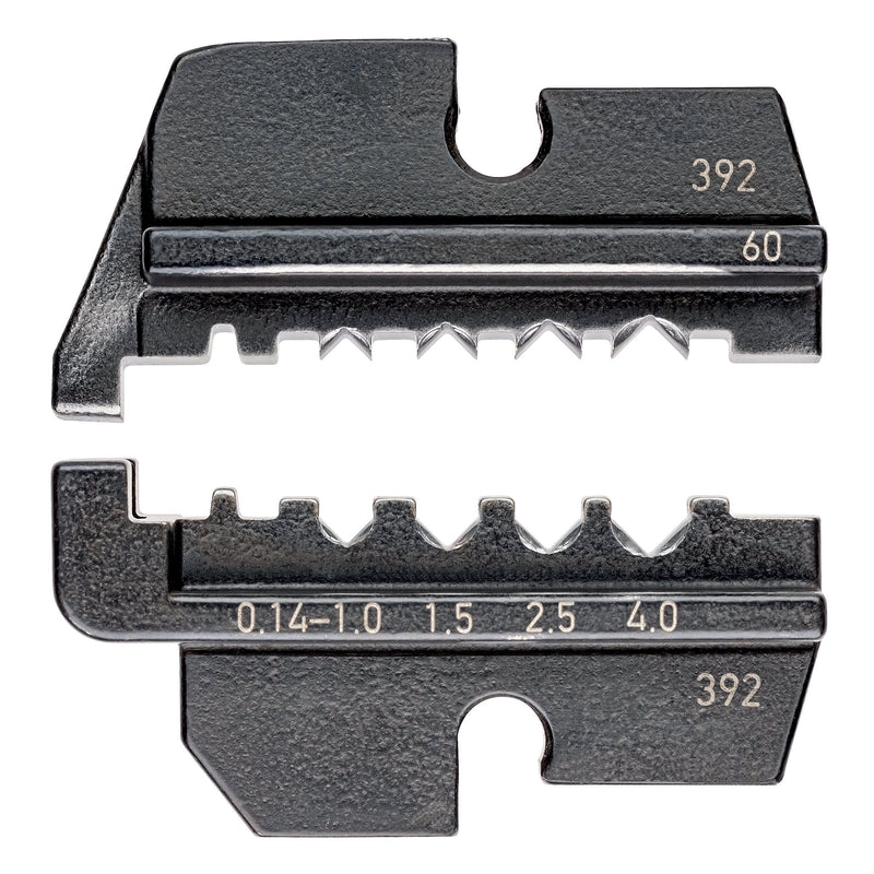 Knipex - Einsatz für Presswerkzeug Kabelschuhe/Verbinder, Aderendhülsen, Schirmanschluss Crimpeinsatz 97 49 60 f. gedrehte Kontakte