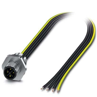 Phoenix Contact - Rundsteckverbinder, feldkonfektionierbar (Industriesteckverbinder) Einbausteckverbinder SACC-E-M12MS#1411607