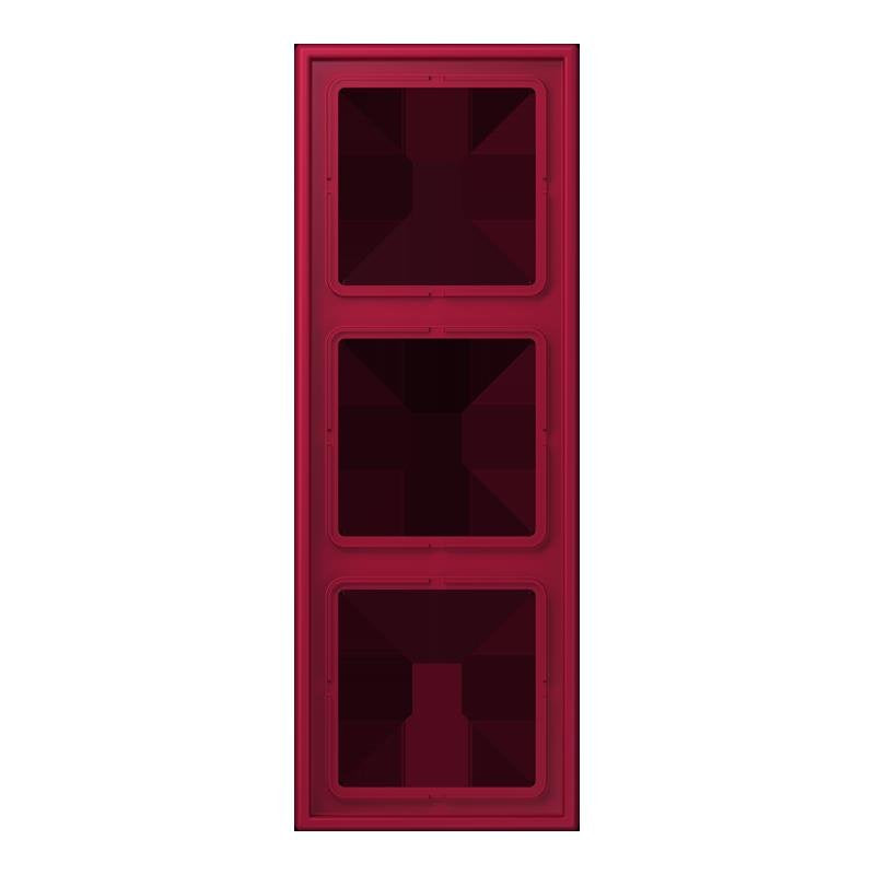 Jung - Abdeckrahmen Rahmen 3-fach LC 983 229 rouge carmin