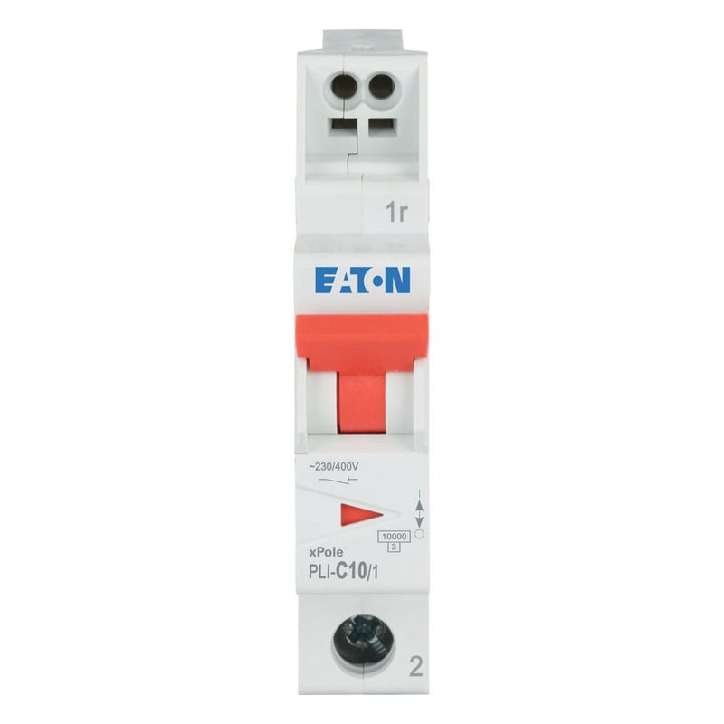 Eaton - Leitungsschutzschalter PLI-C10/1 C 10A, 1p Steckkl. − 12 Stück