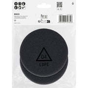 Bosch - Systemzubehör für Schleifen/Polieren (Akku/elektrisch/Druckluft) Polierschwamm, 77 2608623362(VE2) mm, Finish, 2 Stk