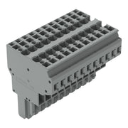 WAGO - Ein- und mehrpolige Klemmenleiste 2-Leiter-Federleiste 769-131 CAGECLAMP,4mm²,gr − 5 Stück