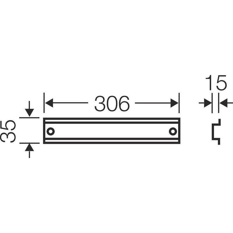 Hensel - Tragschiene FP TS 36 306mm lang