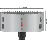 Bosch - Lochsäge PRO Multi Material PC Plus 2608594414 Lochsäge, 114 mm