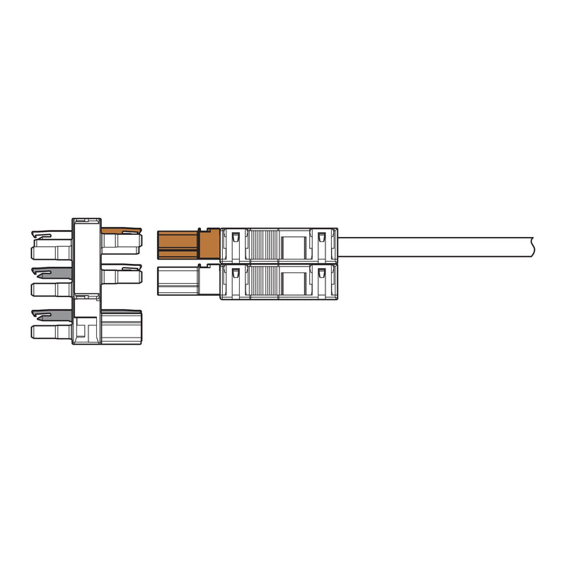 WAGO - Konfektionierte Leitung für steckbare Gebäudeinstallation konfekt. Anschlussleitung 771-5001/106-000 Eca,Stecker