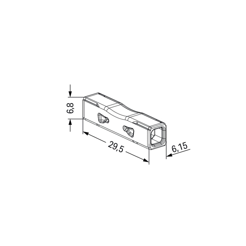 WAGO - Steckklemme Durchgangsverbinder 2773-2401 zum Stecken − 100 Stück