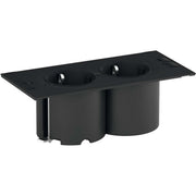 Bachmann - Multi-Tischsteckdose DUE Steckdosenleiste 929.301 2xSchutzk.,Deckelsw
