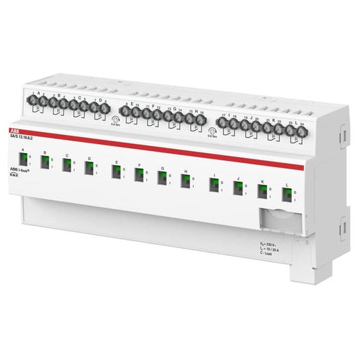 ABB Stotz S&J - Bussystem-Schaltaktor Schaltaktor 12-fach SA/S12.16.6.2 16A, C-Last REG