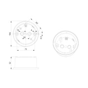 BEG Brück Electronic - Zubehör/Ersatzteile für Bewegungsmelder Aufputzdose 92121 weiß