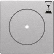 Berker - Abdeckung/Bedienelement für Installationsschalterprogramme Zentralstück alu/lack 16746084 Druckknopf f.Relais