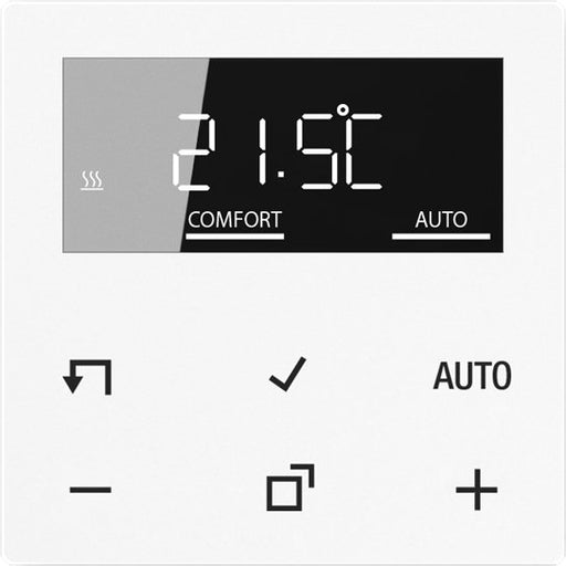 Jung - Raumthermostat/Uhrenthermostat Display Standard A 1790 D WW Serie AS/A,alpinweiß