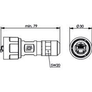 Telegärtner - Modularer Steckverbinder STX V1 RJ45-Steckerset 100007455 AWG24-27 Cat.6 M