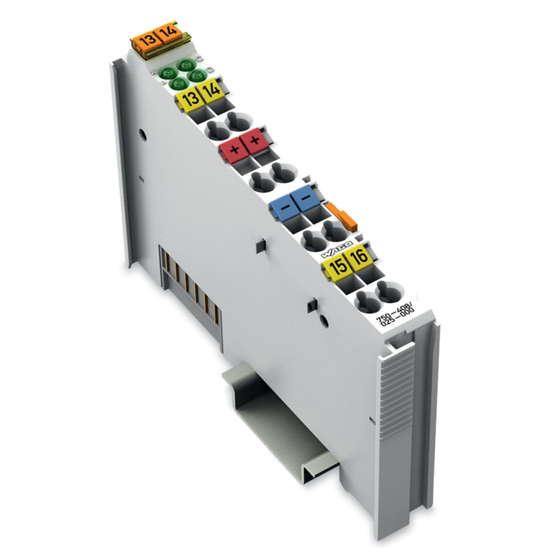 WAGO - Feldbus, Dez. Peripherie - Digitales Ein-/Ausgangs-Modul 4-Kanal-Digitaleingang 750-408/025-000 DC 24 V,3 ms,lgr