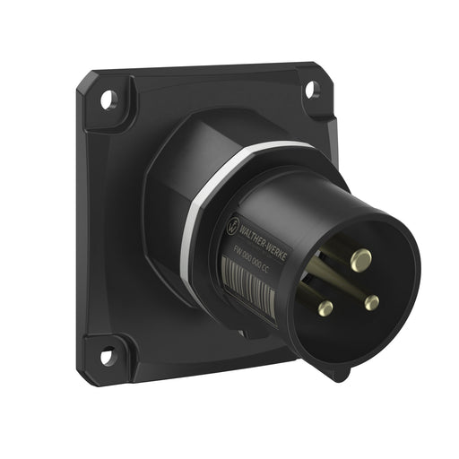 Walther Werke - CEE-Gerätestecker (IEC 60309) CEE NEO Anbaugerätestecker FW713312SK schräg 16A 3P 12h