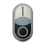 Eaton - Frontelement für Drucktaster Doppeldrucktaster M22S-DDLM-WS-X1/X0 RMQ-Titan tastend