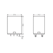 WAGO - Schaltrelais Elementarrelais 858-189 AC 230 V,2 Wechsler − 3 Stück