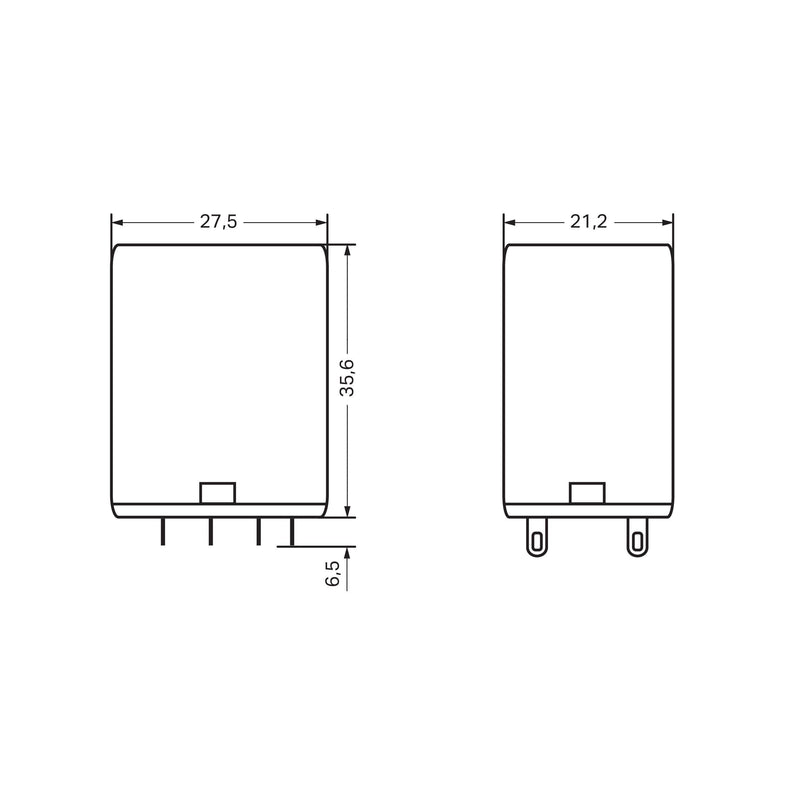 WAGO - Schaltrelais Elementarrelais 858-189 AC 230 V,2 Wechsler − 3 Stück
