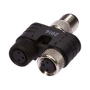 Ipf Electronic - Passiver Sensor-/Aktor-Verteiler (ohne Leitung) Verteiler, 31x10x22mm, VK000046 30V 2x M8 3polig M8