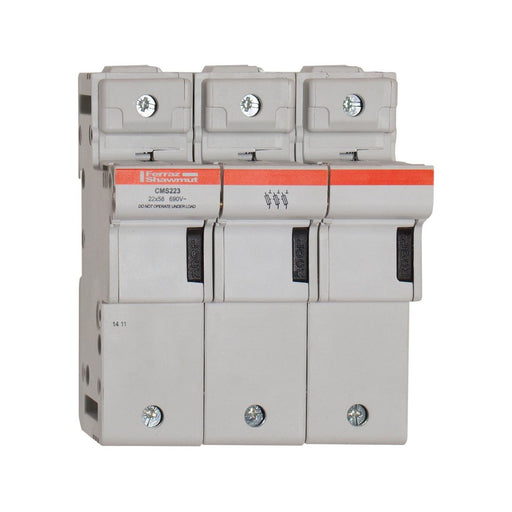 Mersen - Halter für zylindrische Sicherung Sicherungshalter CMS223 22x58 125A 3-p. − 2 Stück
