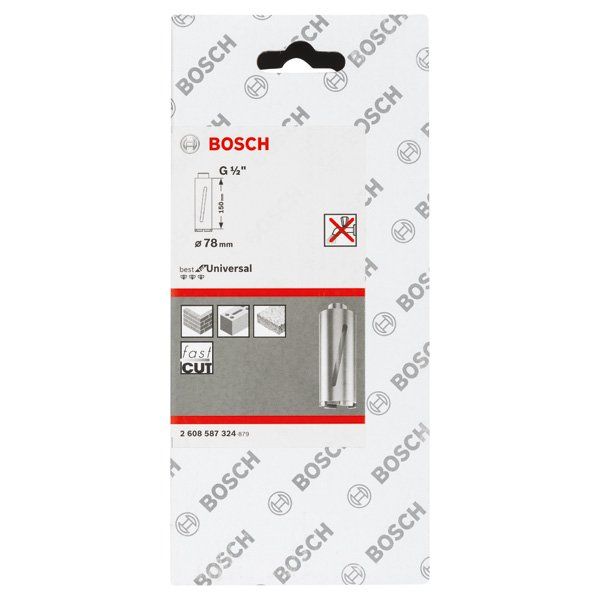 Bosch - Bohrkrone PRO Trockenbohrkrone, 78 x 2608587324 150 mm, G 1/2 Zoll