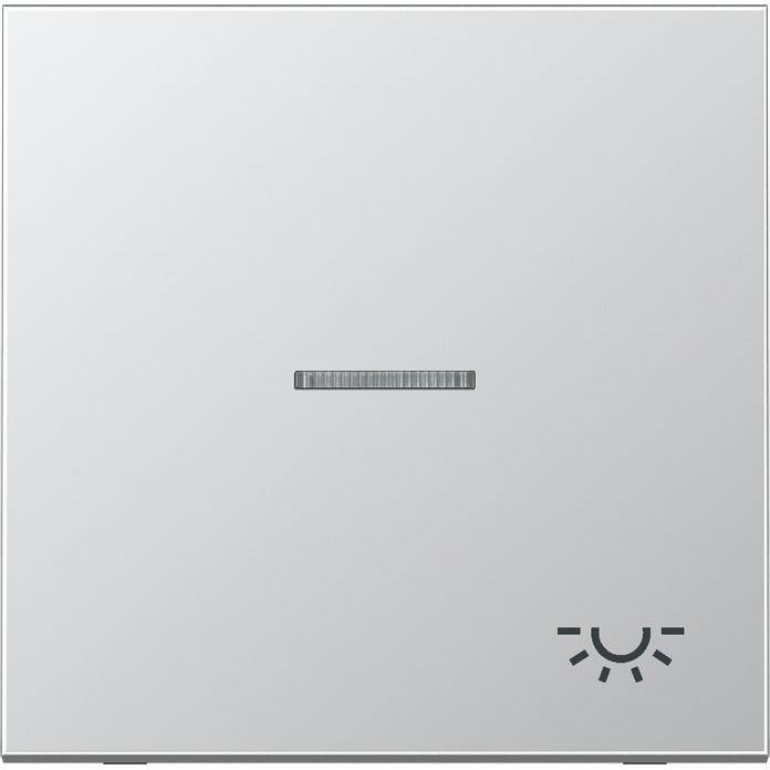 Jung - Abdeckung/Bedienelement für Installationsschalterprogramme Wippe Symbol LICHT alu AL 2990 KO5 L für Taster