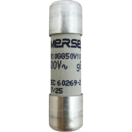 Mersen - Zylindrische Sicherung Sicherungseinsatz zylindr. FR10GG50V25 gG 10x38 25A − 10 Stück