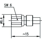 Telegärtner - Koax-Steckverbinder SMC-Kabelbuchse AU 100024908 RG405/U,1671A,UT-85 − 5 Stück