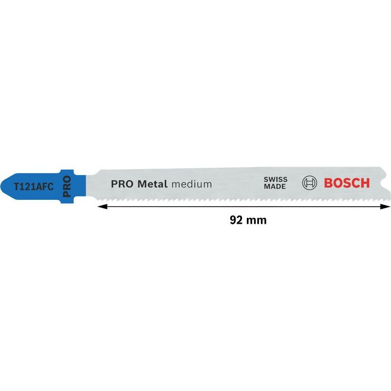 Bosch - Stichsägeblatt PRO Metal medium T121AFC 2608655095VE(2) Stichsägeblatt 92 mm