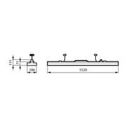 Philips Lighting - Geräteträger für Lichtbandsystem LED-Lichtband SM970X 56S #62223400 4000K, DIA