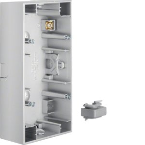 Berker - Aufputzgehäuse für Unterputzgerät Aufputz-Gehäuse 2fach 10527003 Alu