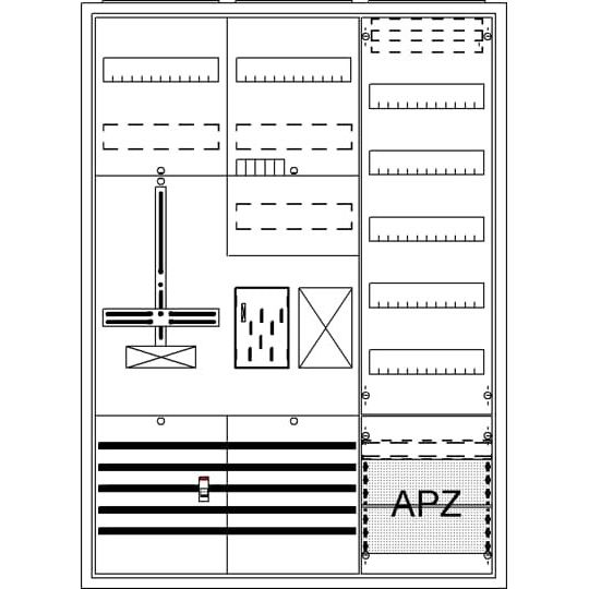 Striebel&John - Zähler-Komplettschrank Komplettschrank BA37FC APBKE-IA371Z1R1S1V5A