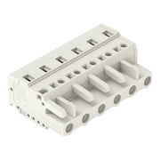 WAGO - Kabelsteckverbinder für Leiterplattensteckverbinder 1-Leiter-Federleiste 721-206/026-000 CAGECLAMP 2,5mm²,lgr − 50 Stück