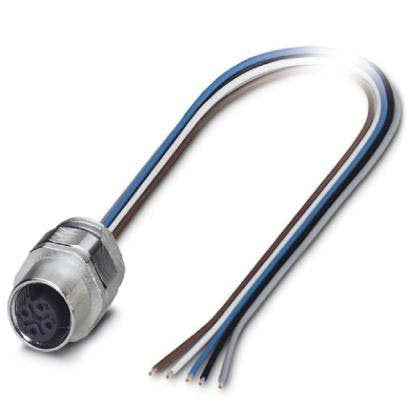 Phoenix Contact - Rundsteckverbinder, feldkonfektionierbar (Industriesteckverbinder) Einbausteckverbinder SACC-EC-M12 #1515044 Sensor-/Aktor-Wandd.  − 1 Stück