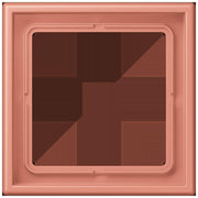 Jung - Abdeckrahmen Rahmen 1-fach LC 981 233 locre rouge moyen
