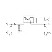 WAGO - Optokoppler SSR-Relaisbaustein 857-704 24VDC,0-48VDC/0,1A