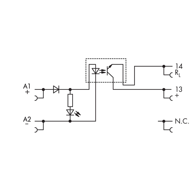 WAGO - Optokoppler SSR-Relaisbaustein 857-704 24VDC,0-48VDC/0,1A