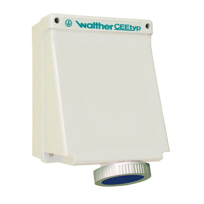 Walther Werke - CEE-Steckdose abschaltbar, abgesichert (IEC 60309) Wasserdichte Wandsteckdose AE139304MV 32A 3P 4h