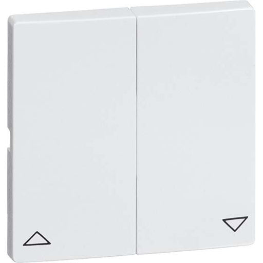 Peha - Abdeckung/Bedienelement für Installationsschalterprogramme Tastaufsatz 2-fach rws D 95.425.02 JR für UP-JR-Empfänger