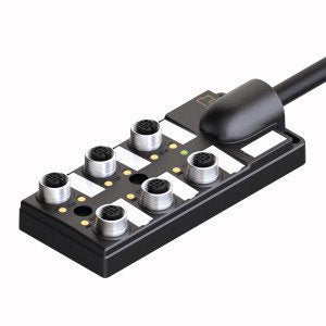 Turck - Passiver Sensor-/Aktor-Verteiler (mit Leitung) Aktuator-/Sensor-Verteiler TB-6M12-4P2-2/TXL M12x1, 6-fach − 1 Stück