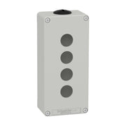 Schneider Electric - Gehäuse für Befehls- und Meldegeräte Leergehäuse XAP, Metall XAPD3204 grau, für 4x22mm