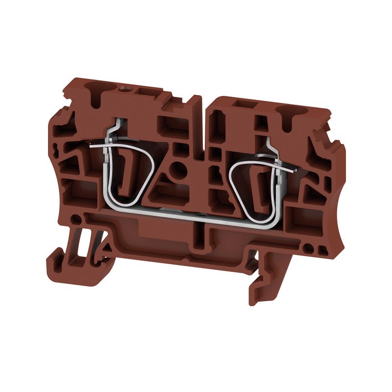 Weidmüller - Durchgangs-Reihenklemme Klemme ZDU 4 BR Zugfederanschl.,4mm² − 100 Stück