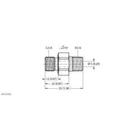 Turck - Zubehör/Ersatzteile für Befehlsgeräte Gewindeadapter PCV-R1/4