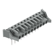 WAGO - Ein- und mehrpolige Klemmenleiste Federleiste f. Reihenklem. 232-240/005-000/039- 0,6x1,abgewinkelt,gr − 25 Stück